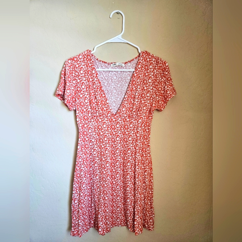 Pull&Bear White Floral Patterned Top